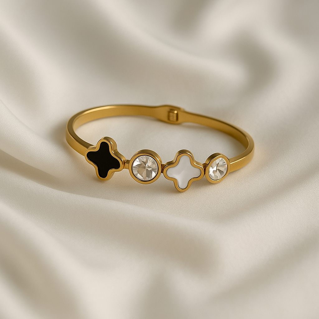 Golden Petal Luxe Bangle